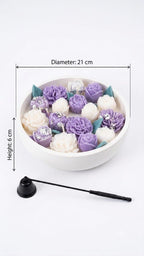 Luxury Scented Rose & Flower Candle Arrangement
