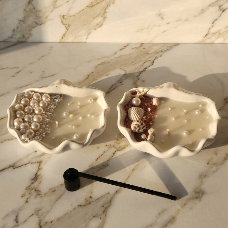 Seashell Decorative Candle