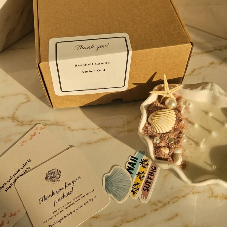 Seashell Decorative Candle