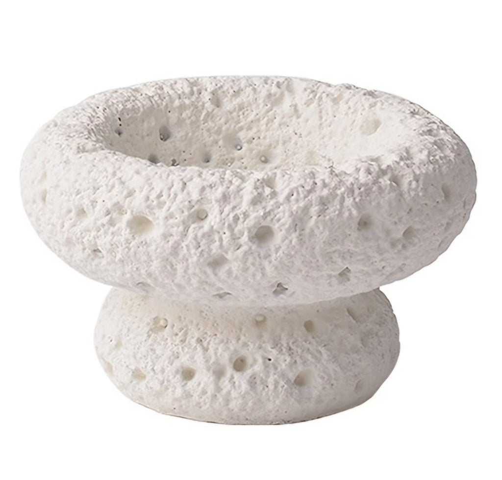 Luxury Hand-Carved Textured Stone Incense Burner, Moon Madkhan