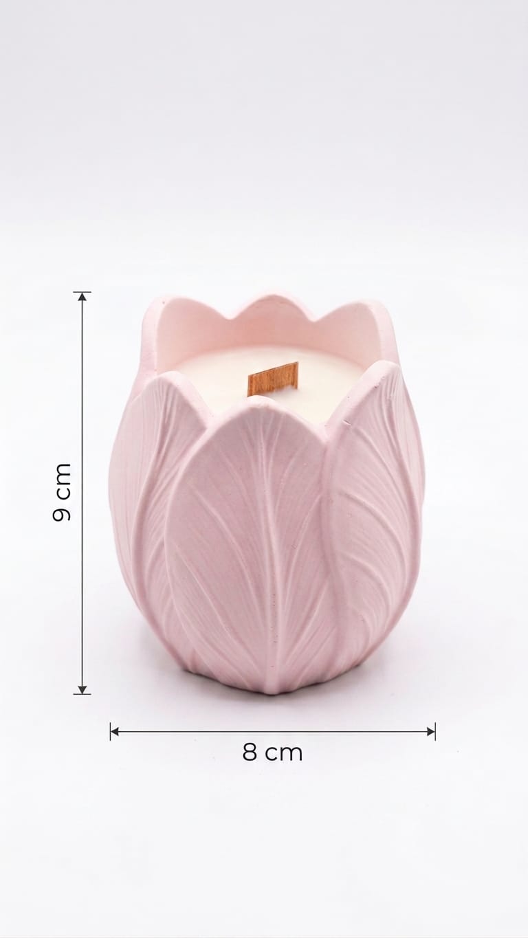 Luxury Pastel Tulip Scented Candle