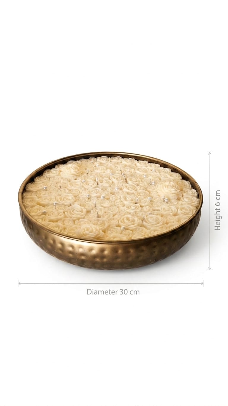 Floral Candle Bowl – Luxury Edition