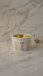 Handmade Arabic Coffee Cup Incense Burner